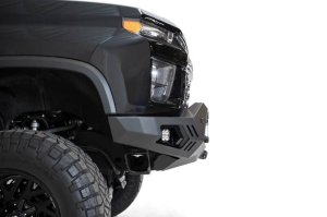 Chevrolet Silverado 2500 Bumper - Front - Addictive Desert Designs - Bomber HD - Hammer Black with Satin Black panels - `20-`27 Chevrolet Silverado 2500 Bumper - Front - Addictive Desert Designs - Bomber HD - Hammer Black with Satin Black panels - `20-`27